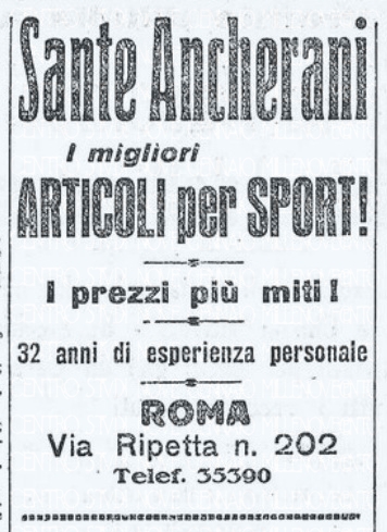 1932.06.06 Il Littoriale Pubblicit Sa nte Ancherani Articoli per lo sport
